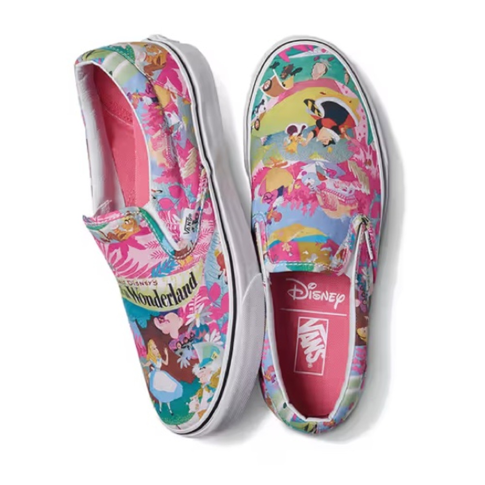Vans Disney Wonderland Multicolor Slip-Ons